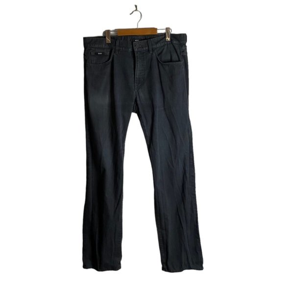 Hugo Boss Men's Gray Slim Straight Denim Jeans